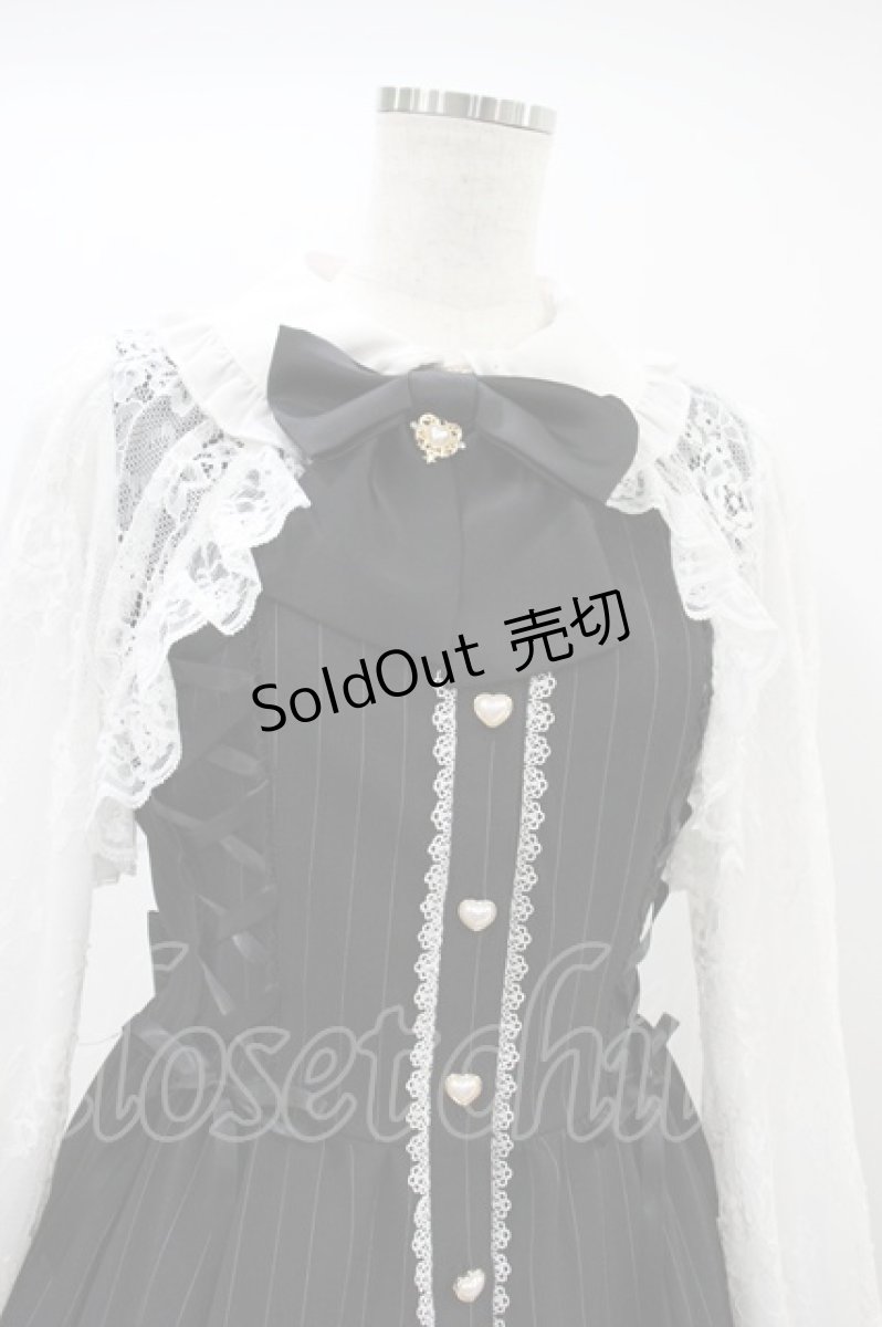 画像3: Secret Honey / レースボレロ風サイドレースアップワンピース M ブラック H-26-09-14-031-CA-OP-YZ-ZH (3)