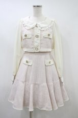 画像1: LIZ LISA / ツィードハートボタンワンピース F ピンク H-26-09-14-034-LO-OP-YZ-ZH (1)