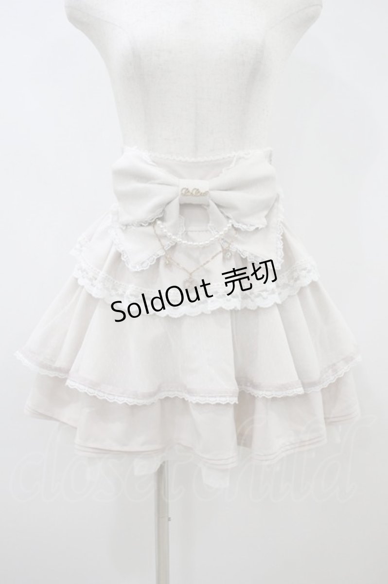 画像1: LIZ LISA / ビッグリボンティアードスカート F ピンク H-26-09-14-037-LO-SK-YZ-ZH (1)