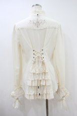 画像2: Ozz oneste / 薔薇刺繍ブラウス  アイボリー H-26-09-14-1054-OO-BL-AK-ZH (2)