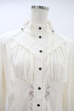 画像3: Ozz oneste / 薔薇刺繍ブラウス  アイボリー H-26-09-14-1054-OO-BL-AK-ZH (3)