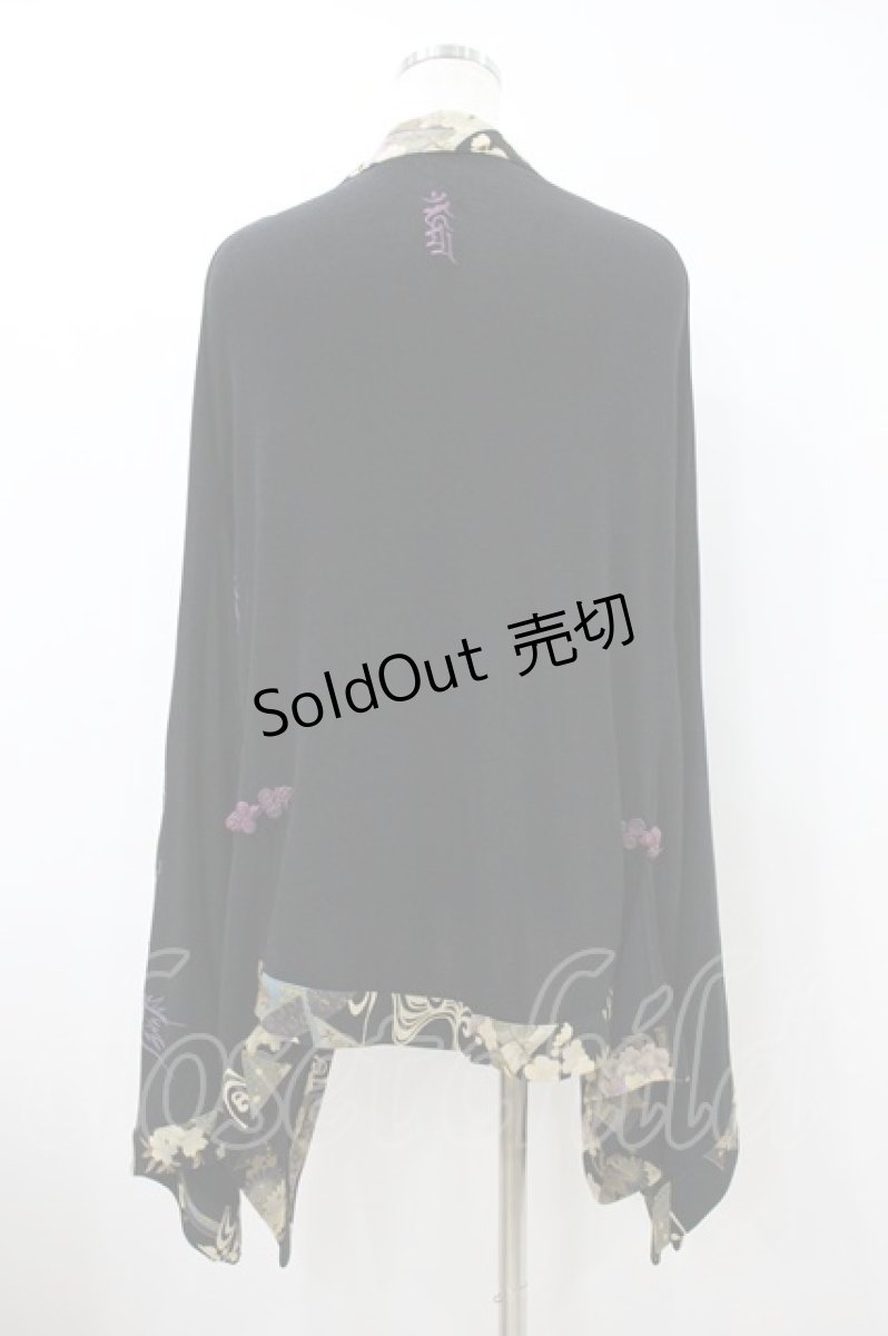 画像2: Qutie Frash / 着物袖羽織  黒 H-26-09-14-1058-QU-TO-AK-ZH (2)