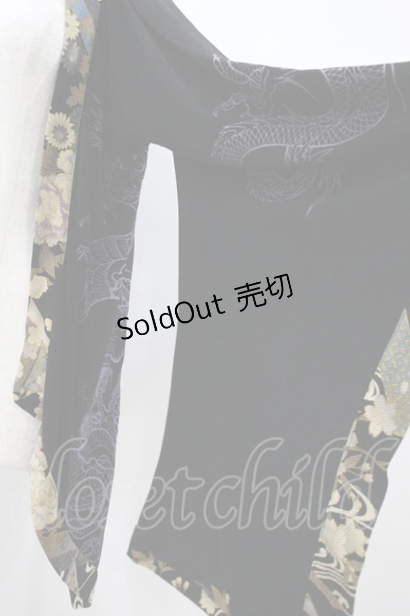 画像3: Qutie Frash / 着物袖羽織  黒 H-26-09-14-1058-QU-TO-AK-ZH (3)