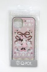 画像1: Q-pot. / ミニー/ヴィンテージケーキハードガラススマホケース iphone13  H-26-09-14-1009-QP-ZA-KB-ZH (1)