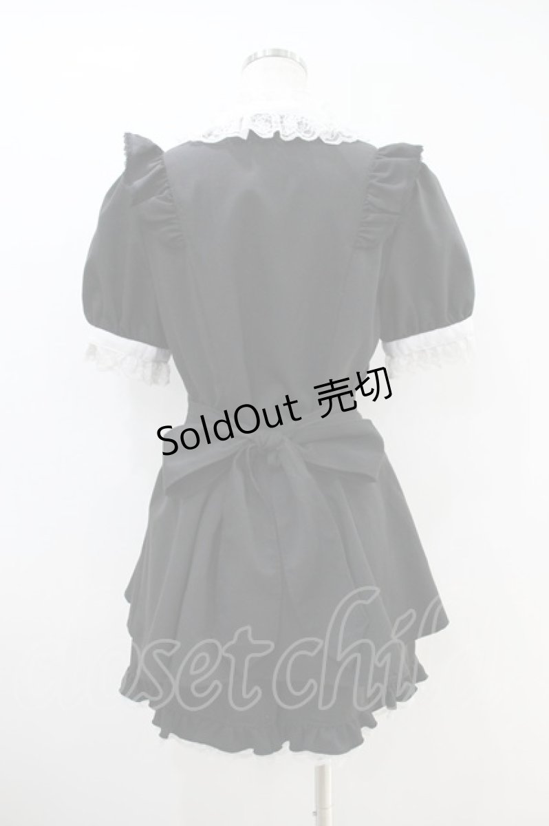 画像2: Secret Honey / アクセサリーリボンレースフリルセットアップ M ブラック H-26-09-14-012-CA-JA-YZ-ZH (2)