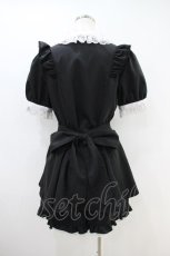 画像2: Secret Honey / アクセサリーリボンレースフリルセットアップ M ブラック H-26-09-14-012-CA-JA-YZ-ZH (2)