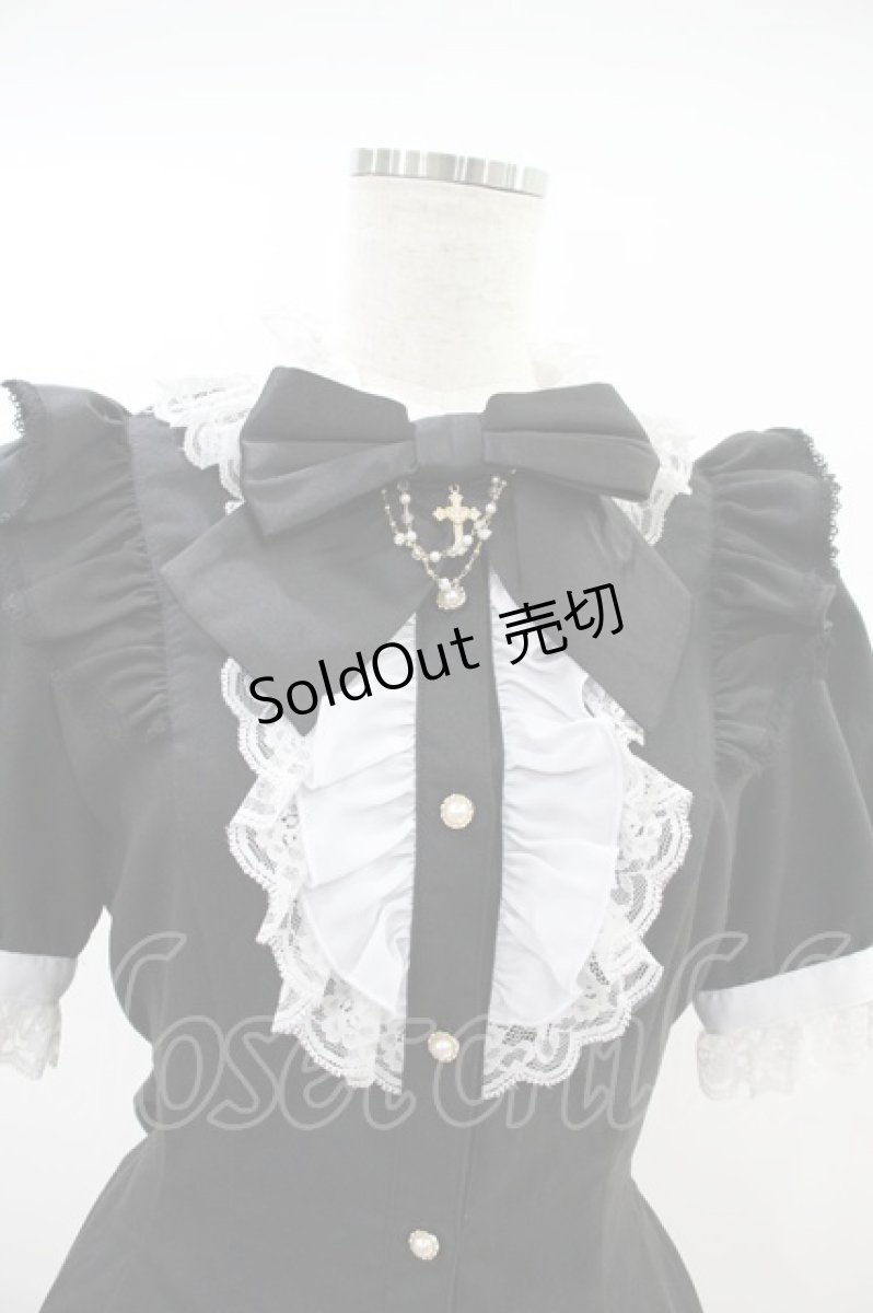 画像3: Secret Honey / アクセサリーリボンレースフリルセットアップ M ブラック H-26-09-14-012-CA-JA-YZ-ZH (3)