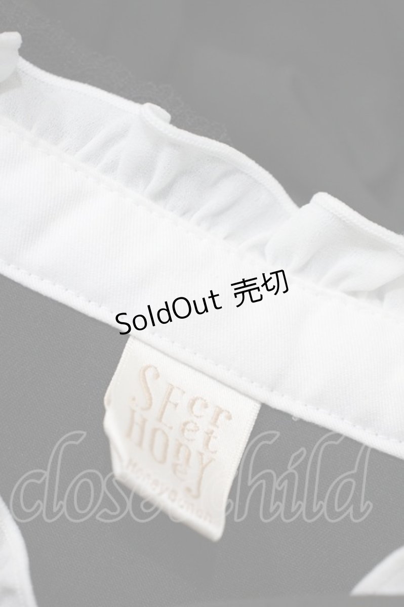 画像5: Secret Honey / アクセサリーリボンレースフリルセットアップ M ブラック H-26-09-14-012-CA-JA-YZ-ZH (5)
