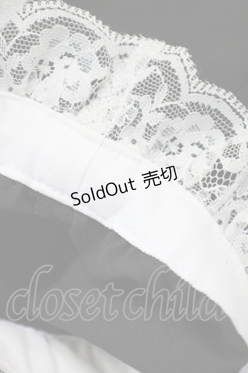 画像6: Secret Honey / アクセサリーリボンレースフリルセットアップ M ブラック H-26-09-14-012-CA-JA-YZ-ZH (6)