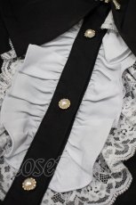画像7: Secret Honey / アクセサリーリボンレースフリルセットアップ M ブラック H-26-09-14-012-CA-JA-YZ-ZH (7)