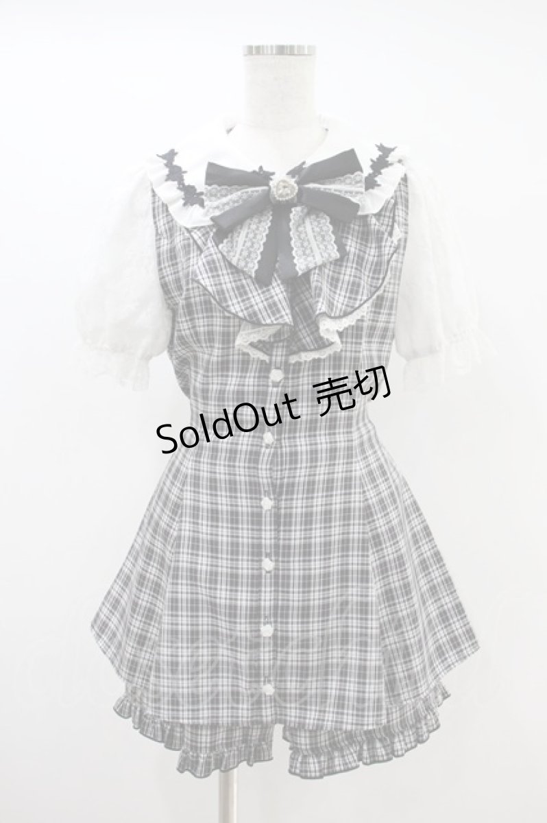 画像1: Secret Honey / バラレースラッフルセットアップ M ブラック H-26-09-14-014-CA-OP-YZ-ZH (1)