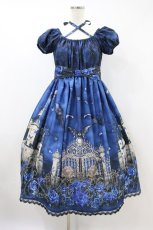 画像1: Enchantlic Enchantilly / 幻影薔薇城〜コウモリ公爵からの招待状〜ワンピース L ブルー H-26-09-14-023-LO-OP-YZ-ZH (1)