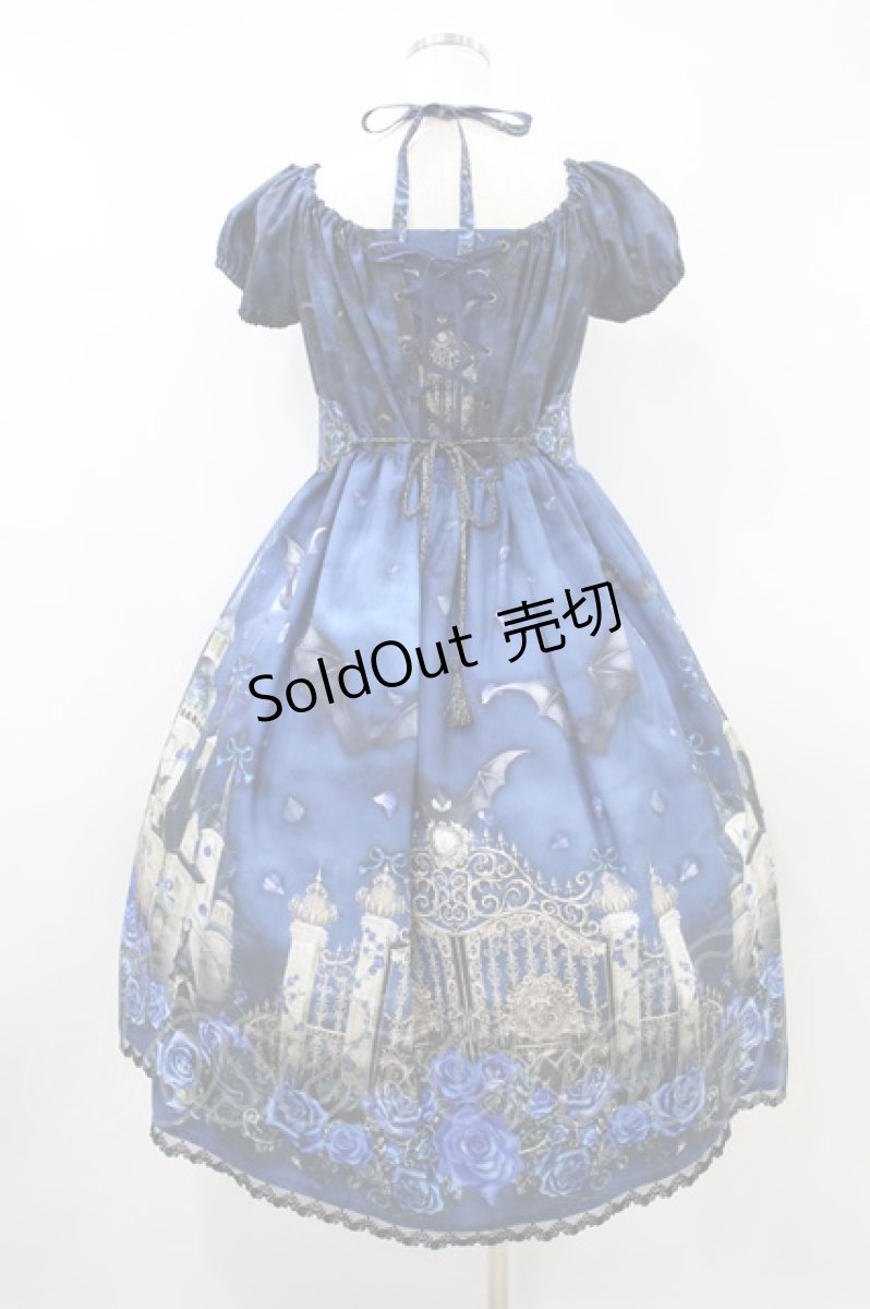 画像2: Enchantlic Enchantilly / 幻影薔薇城〜コウモリ公爵からの招待状〜ワンピース L ブルー H-26-09-14-023-LO-OP-YZ-ZH (2)