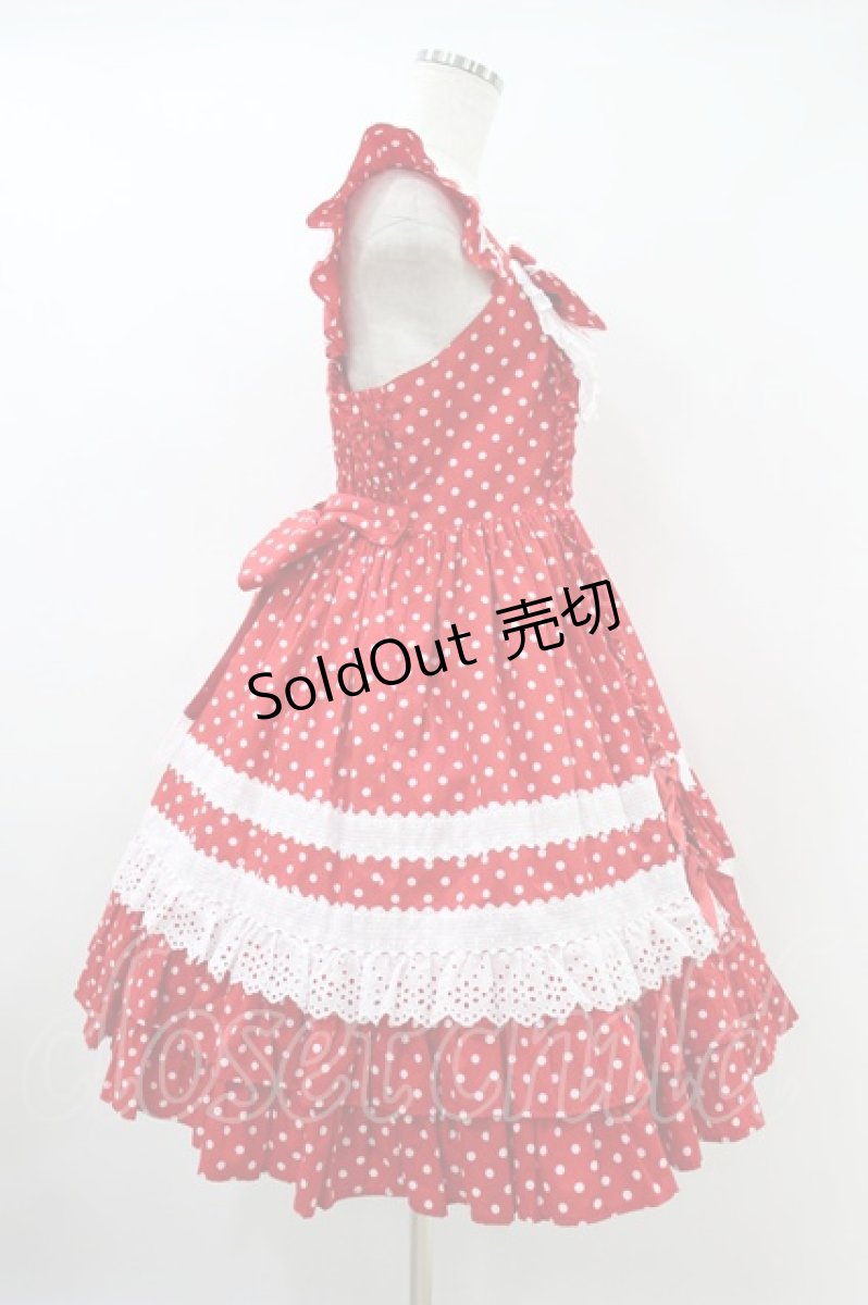 画像3: Angelic Pretty / Sugarフリルジャンパースカート FREE アカ H-26-09-14-024-AP-OP-YZ-ZH (3)