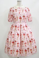 画像1: Emily Temple cute / BerryCherry Parfaitワンピース M ピンク H-26-09-15-027-ET-OP-AK-ZH (1)