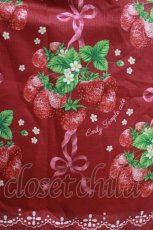 画像4: Emily Temple cute / Strawberry Ribbon treeハイウエストワンピース M レッド H-26-09-15-029-ET-OP-AK-ZH (4)