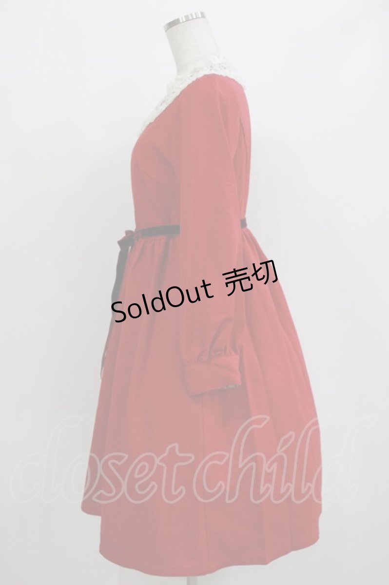 画像2: Emily Temple cute / shortcakeレースワンピース M レッド H-26-09-15-032-ET-OP-AK-ZH (2)