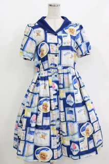 Emily Temple cute / BATH TIMEワンピース M ブルー H-26-09-15-039-ET