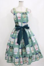 画像1: Emily Temple cute / Tea selectノースリーブワンピース  グリーン H-26-09-15-041-ET-OP-AK-ZH (1)