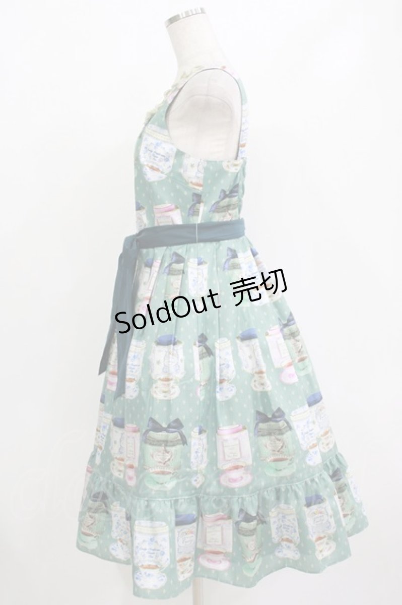 画像2: Emily Temple cute / Tea selectノースリーブワンピース  グリーン H-26-09-15-041-ET-OP-AK-ZH (2)