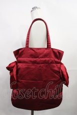 画像2: Maison de FLEUR / ダブルリボントートバッグ  レッド H-26-09-15-1026-LO-BG-NS-ZH (2)