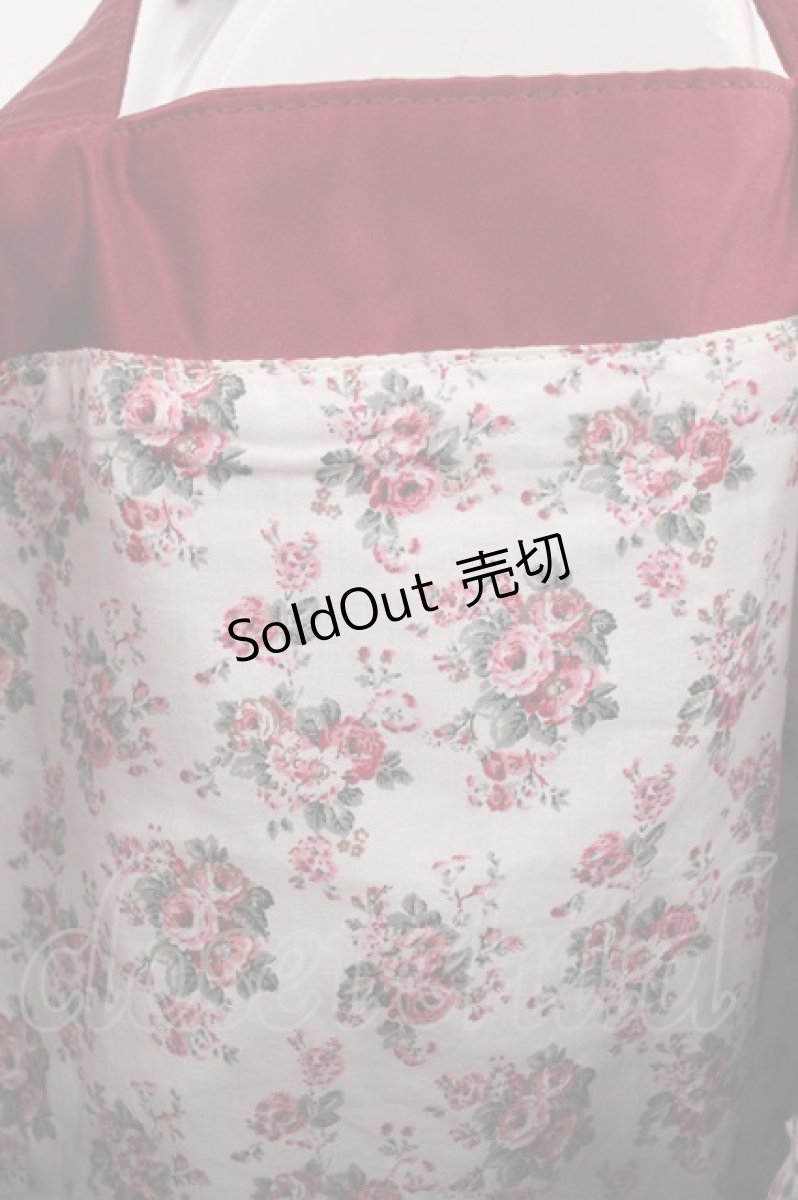 画像3: Maison de FLEUR / ダブルリボントートバッグ  レッド H-26-09-15-1026-LO-BG-NS-ZH (3)