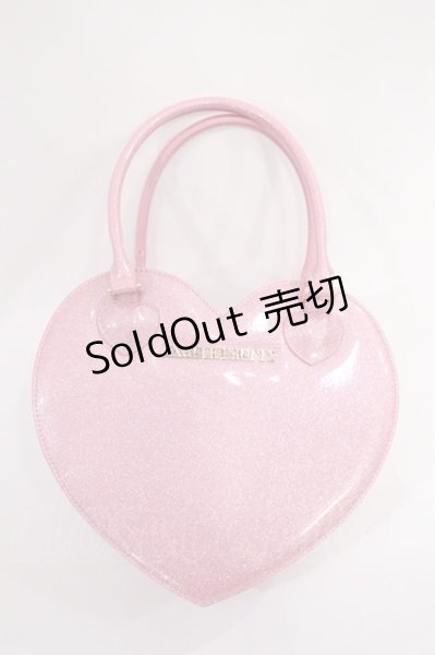 Angelic Pretty / グリッターLove Heartトートバッグ ピンク H-26-09