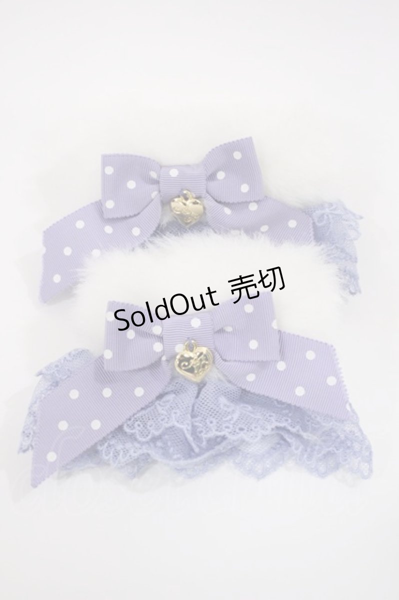 画像1: Angelic Pretty / ドットリボン付もこもこお袖とめ  ラベンダー H-26-09-15-1033-AP-ZA-NS-ZH (1)