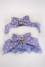 画像1: Angelic Pretty / ドットリボン付もこもこお袖とめ  ラベンダー H-26-09-15-1033-AP-ZA-NS-ZH (1)
