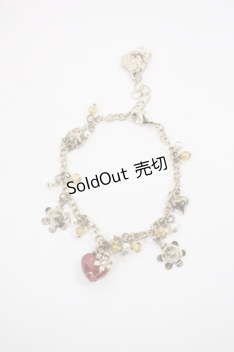 画像2: axes femme / ハートフラワーブレスレット+ピアス  ゴールド H-26-09-15-1034-AX-AC-YZ-ZH (2)