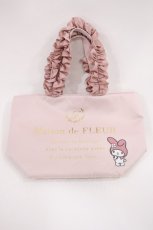 画像1: Maison de FLEUR / マイメロディ/フリルハンドルトートバッグ  ピンク H-26-09-15-1040-LO-BG-NS-ZH (1)