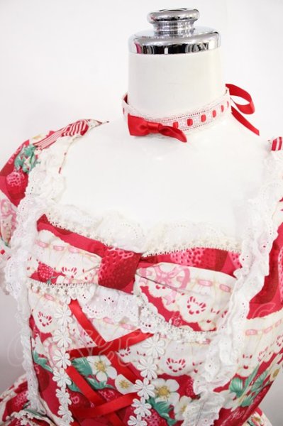 Angelic Pretty / Strawberry Whipワンピース Free レッド H-26-09-15