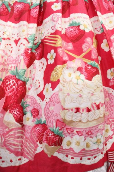 Angelic Pretty / Strawberry Whipワンピース Free レッド H-26-09-15