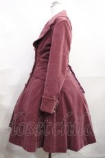 画像2: metamorphose / 刺繍入りコートワンピース(別珍) FREE ワイン H-26-09-15-1005-ME-CO-YZ-ZH (2)