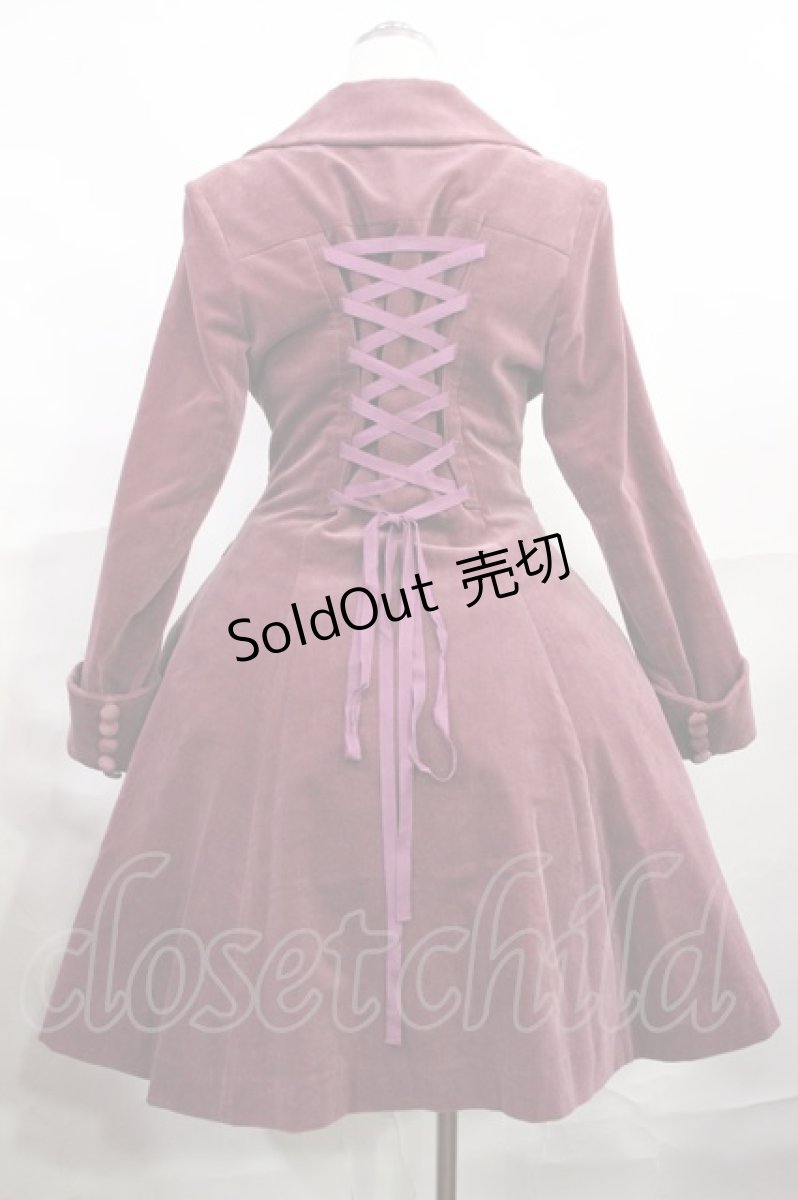 画像3: metamorphose / 刺繍入りコートワンピース(別珍) FREE ワイン H-26-09-15-1005-ME-CO-YZ-ZH (3)