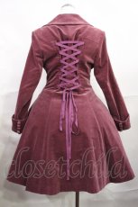 画像3: metamorphose / 刺繍入りコートワンピース(別珍) FREE ワイン H-26-09-15-1005-ME-CO-YZ-ZH (3)