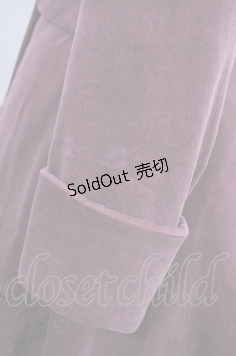 画像6: metamorphose / 刺繍入りコートワンピース(別珍) FREE ワイン H-26-09-15-1005-ME-CO-YZ-ZH (6)