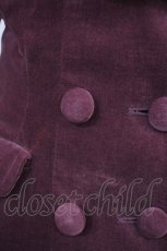 画像7: metamorphose / 刺繍入りコートワンピース(別珍) FREE ワイン H-26-09-15-1005-ME-CO-YZ-ZH (7)