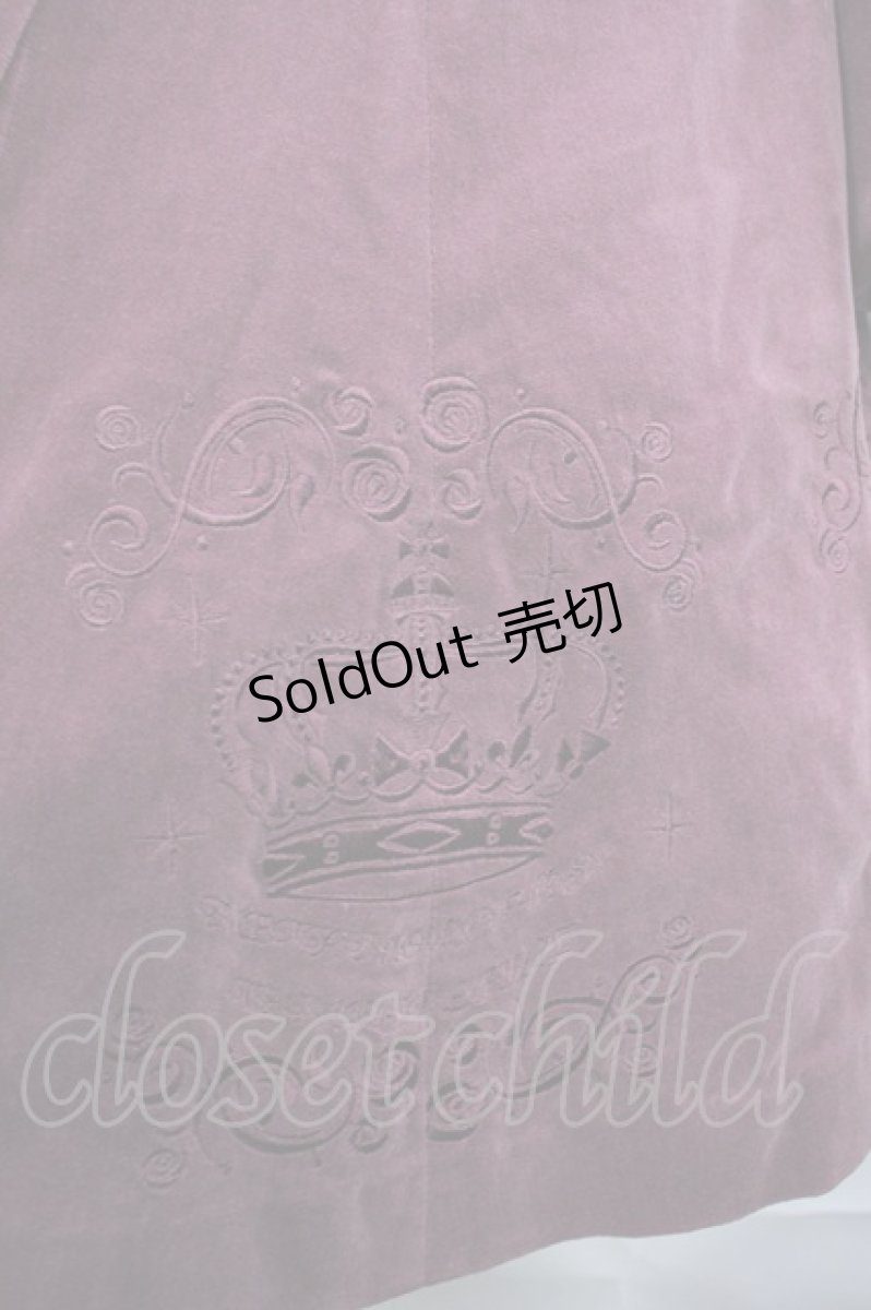画像8: metamorphose / 刺繍入りコートワンピース(別珍) FREE ワイン H-26-09-15-1005-ME-CO-YZ-ZH (8)