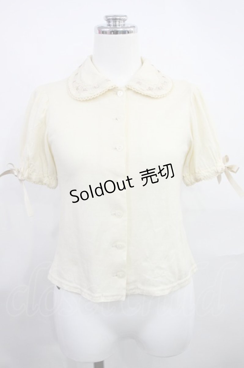 画像1: metamorphose / はしごレース襟ブラウス FREE アイボリー H-26-09-15-1023-ME-BL-YZ-ZH (1)