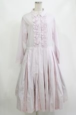 画像1: Jane Marple Dans Le Salon / ストライプとD’anjo coastのシャツドレス M ピンクミックス H-26-09-15-054-JM-OP-AK-ZH (1)