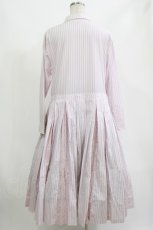 画像3: Jane Marple Dans Le Salon / ストライプとD’anjo coastのシャツドレス M ピンクミックス H-26-09-15-054-JM-OP-AK-ZH (3)