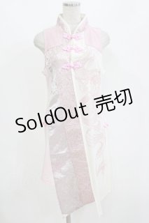 Qutie Frash / チャイナチュニック ピンク H-26-09-15-078-QU-TO-AK-ZH