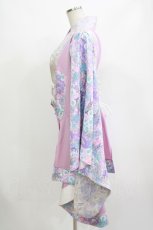 画像2: Qutie Frash / サイドロング着物カーデ  パステル H-26-09-15-079-QU-TO-AK-ZH (2)