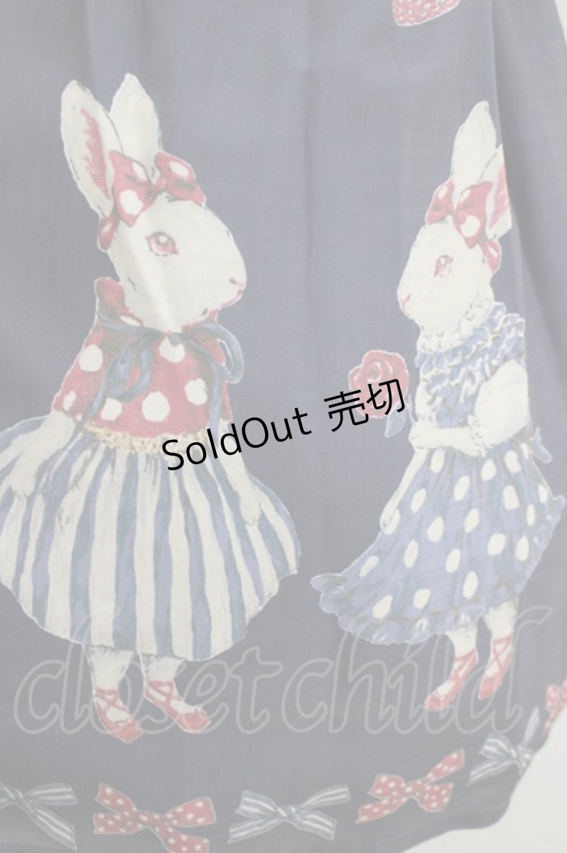 画像4: Emily Temple cute / FAVORITE bunnyキャミソールワンピース  ネイビー H-26-09-15-020-ET-OP-AK-ZH (4)