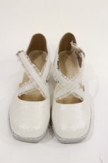 画像1: Cherirulu Chocola / 太ヒールパンプス M(23-23.5cm) 白 H-26-09-16-032-GO-SH-YZ-ZH (1)