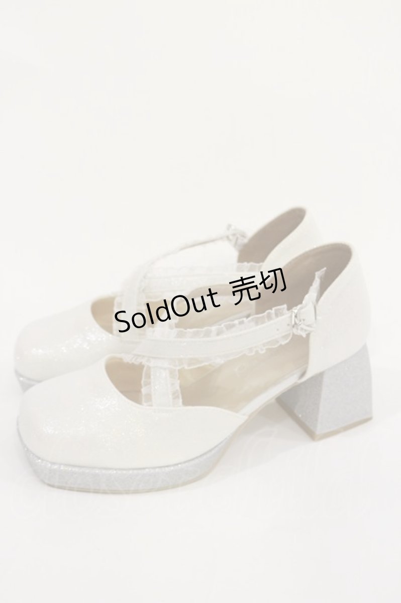 画像2: Cherirulu Chocola / 太ヒールパンプス M(23-23.5cm) 白 H-26-09-16-032-GO-SH-YZ-ZH (2)