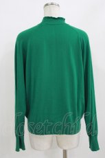 画像2: Jane Marple Dans Le Salon / Cotton-cashmere turtleneck sweater  グリーン H-26-09-16-1041-JM-TO-KB-ZH (2)