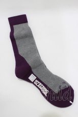 画像2: HYSTERIC GLAMOUR / ソックス  パープル×グレー H-26-09-16-1074-PU-ZA-KB-ZH (2)