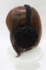 画像2: MILK / FLUFFY ear muffs  ブラック H-26-09-16-1075-ML-ZA-AK-ZH (2)